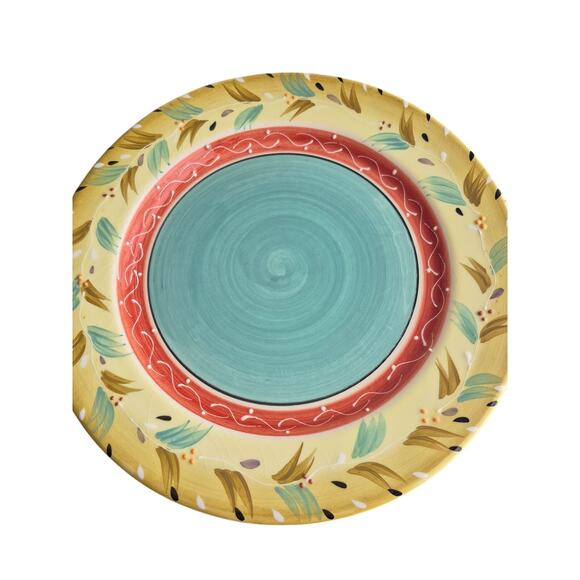 Vtg Rare Y2K Ole by Block Nancy Green Dinner Plate MCM 10.75 Raised - Picture 5 of 10